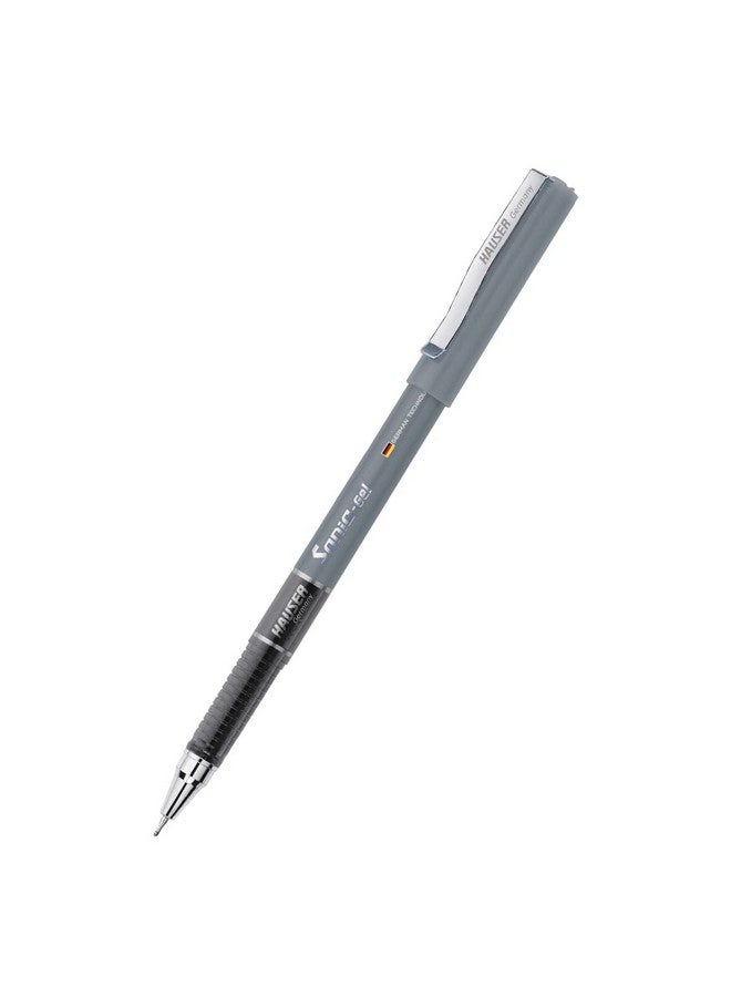 Hauser Germany Hauser Sonic 0.55mm Gel Pen Box | Attractive Foiled Body | Stylish Metal Clip | Refillable & Waterproof Gel Ink | German Technology For Smooth & Effortless Writing | Black Ink, Set of 10 Gel Pens - Image 2