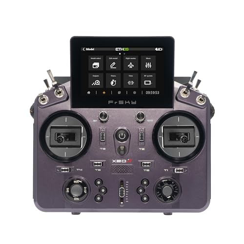 FrSky Tandem X20R Dual-Band 2.4G/900M Transmitter – Long-Range RF Link with Telemetry TD-ISRM Module 24CH Touchscreen ETHOS System for RC Fixed-Wing and FPV (Slate Gray) - Image 1