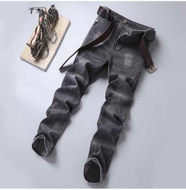 Unisex Classic Denim Jeans Loose Fit Daily Outdoor Wear - Image 1