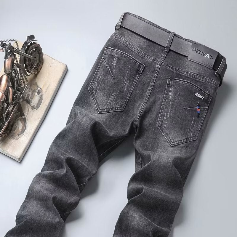 Unisex Classic Denim Jeans Loose Fit Daily Outdoor Wear - Image 2