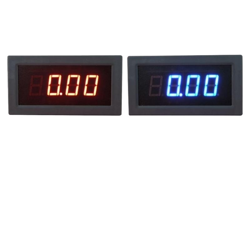 1Pcs YB5135B LED Digital Ampere Tester AC Current Meter 20mA 200mA Ammeter 10A 50A 100A 200A 300A 500A Amp Panel Indicator Amp Gauge(Blue,AC10A_Power Supply DC12V) - Image 2