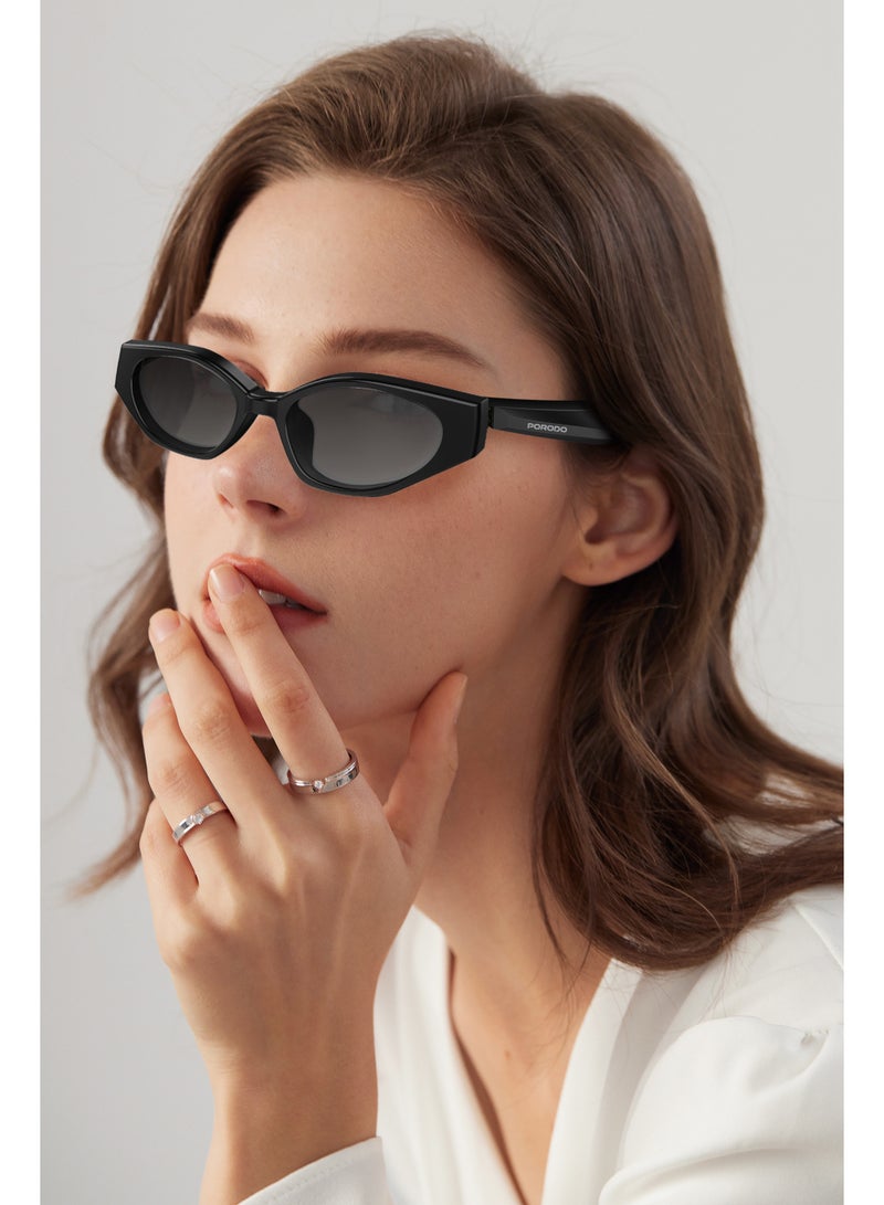 porodo Tivora Audio Smart Sunglasses with 4H Working Time & UV400 Lens Protection / Stereo Sound Quality / Hands Free Calling / Music Playback / Bluetooth V5.2 - Black - Image 2