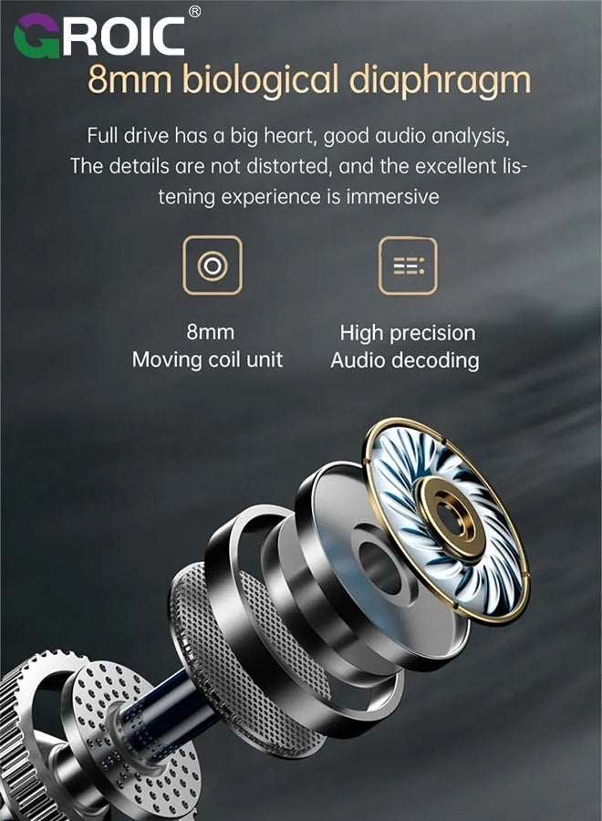 GROIC Wireless Earphones, Bluetooth Earphones 5.1, Waterproof Noise Reduction Cvc8.0 Low Latency Stereo, Sports With Microphone  - Image 4