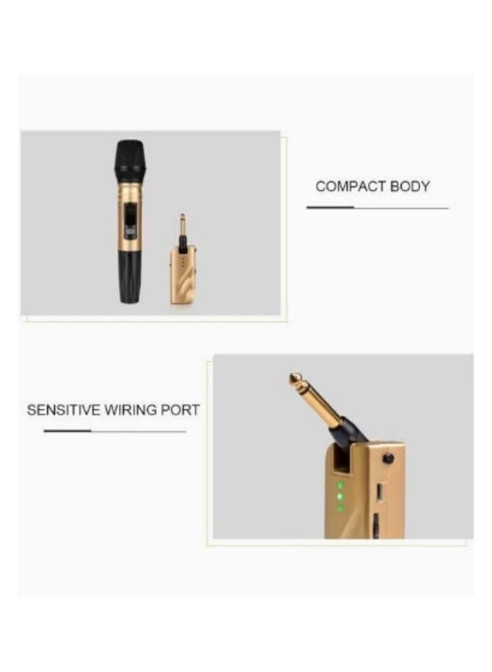 DUNISO Wireless Microphone, Professional Noise Canceling  Rechargeable Handheld Wireless Microphone with USB Receiver, ,Singing, DJ,High Vocal Quality,Plug and Play - Image 5