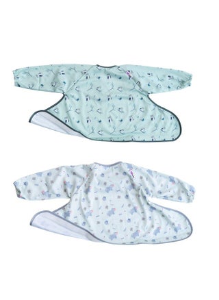 Tidy Tot ®™ Coverall Baby Weaning Bib for Bib & Tray Kit Twin Pack.2 Coverall Baby Feeding Bibs with Sleeves. Attaches to Tray.Catch All Sleeved Bibs.Baby Led Weaning Bibs for Baby. - pzsku/ZDE775539FAD21AD21B82Z/45/_/1737031239/39e5543f-6b00-40d0-a7b3-1ac99d8ffcd1