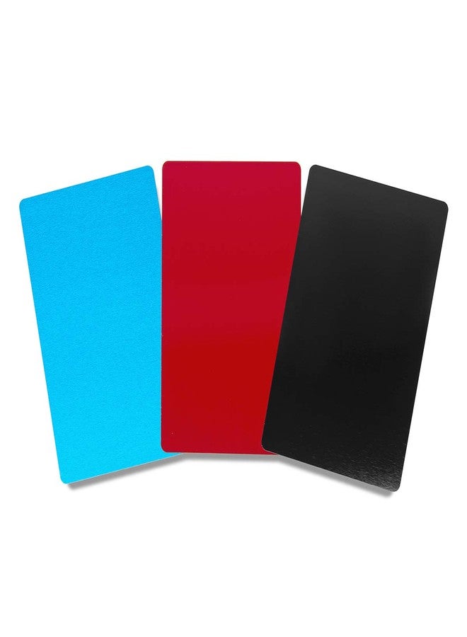 Bastex Pack of 60 Blue Metal Cards Blanks for Business Card Engraving. Blank, Aluminum and Thin Credit Card Sized Cards for Laser Engraving DIY Gift Cards (Blue) - Image 4