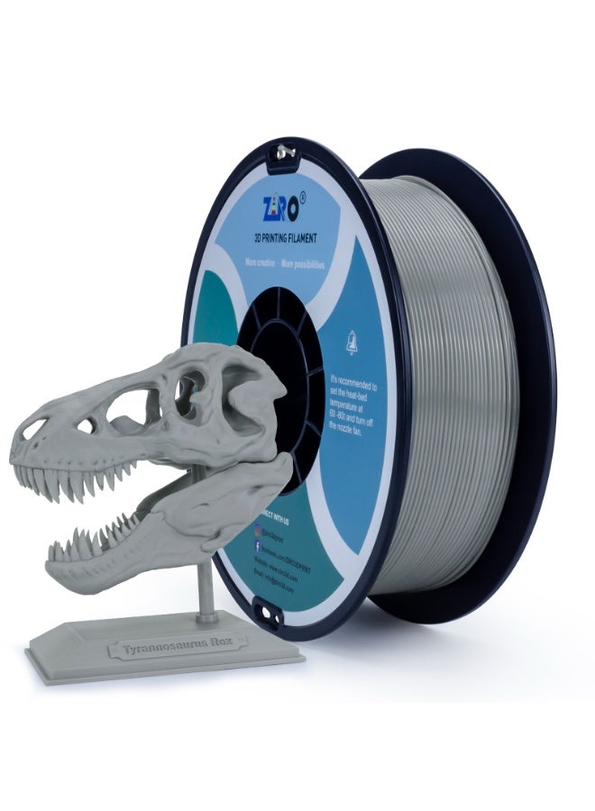 ZIRO PETG 3D Printer Filament, 1.75mm, 1kg Spool, Gray - Image 2