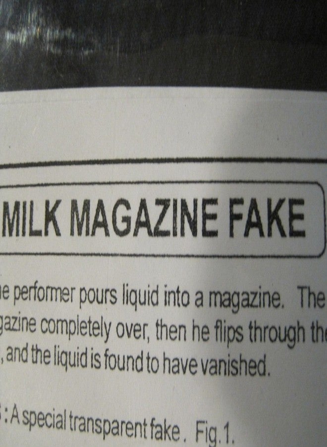 MilesMagic Magician's Milk Appearing & Disappearing Magazine Trick | Pour, Vanish & Restore Liquid | Easy-to-Perform Magic Prop Gimmick for Shows & Show-and-Tell Magic Trick - Image 2