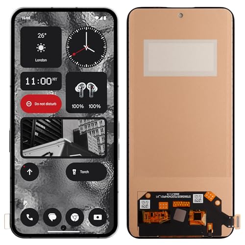 SwarKing TFT Display Replacement Compatible with Nothing Phone 2（Black with Frame Touch Screen Digitizer Assembly with Repair Tools - Image 1