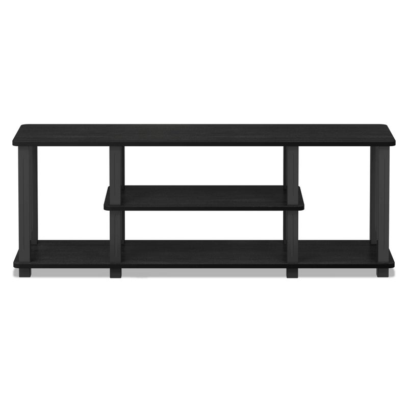 Furinno â€Ž20 Pounds Turn-N-Tube No Tools 3D 3-Tier Entertainment TV Stand up to 50 inch TV, Square Tubes, Americano/Black - Image 4