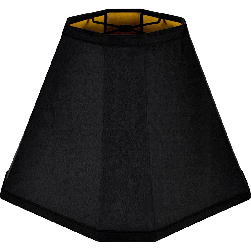 GO&SO GOSO Bell Lamp Shades Set of 1 Black Scalloped Lamp Shade Replacement Lamp Shade For Floor Table Lamp Shade 65Top x 13Bottom x 112Slant Height x 105Vertical HeightSpider Easy Assembly - Image 2