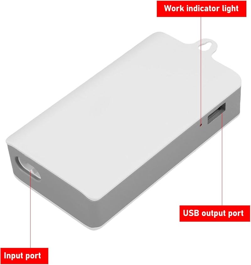 Fockety Mini UPS Battery Backup 2400mAh Uninterruptible Power Supply For Router Modem Security Camera White - Image 3