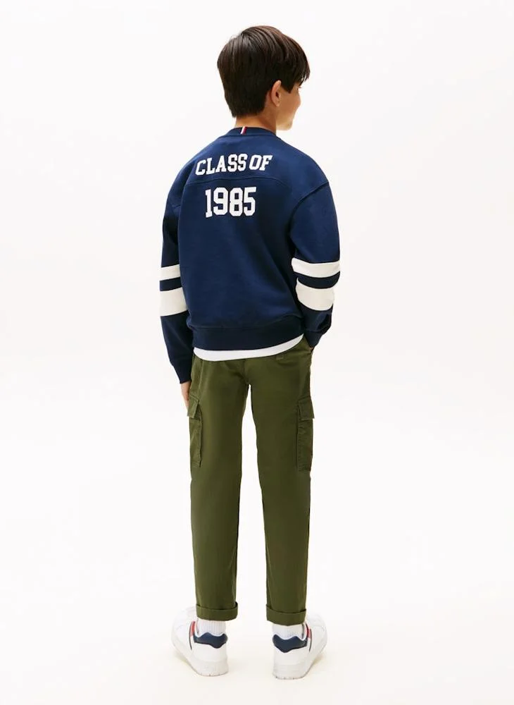 TOMMY HILFIGER Kids Varsity Varsity Colourblock Sweatshirt