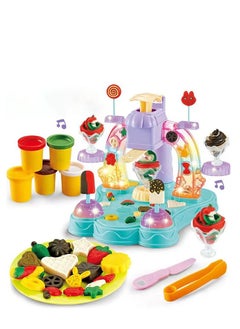Playdough Tool Set for Toddlers 18 Pcs Kitchen Creations Ice Cream Maker Machine With Lighting And Music Boys Girls Dough Birthday for Kids