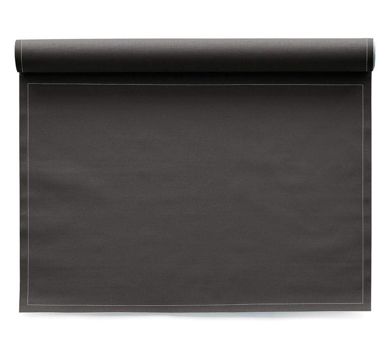 MY DRAP Washable And Reusable Cloth Placemat  177 x 126 in 12 Per Roll Cotton Anthracite Grey