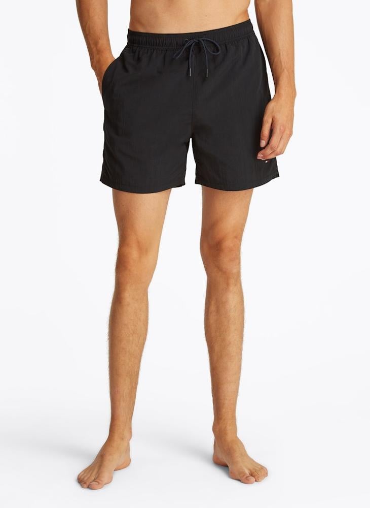 TOMMY HILFIGER Flag Embroidery Mid Length Swim Shorts - Image 1