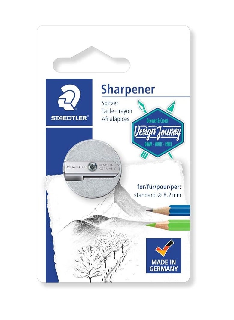 شتدلر مبراة مارس ذات الفتحتين المعدنية، عبوة من قطعة واحدة - Image 1