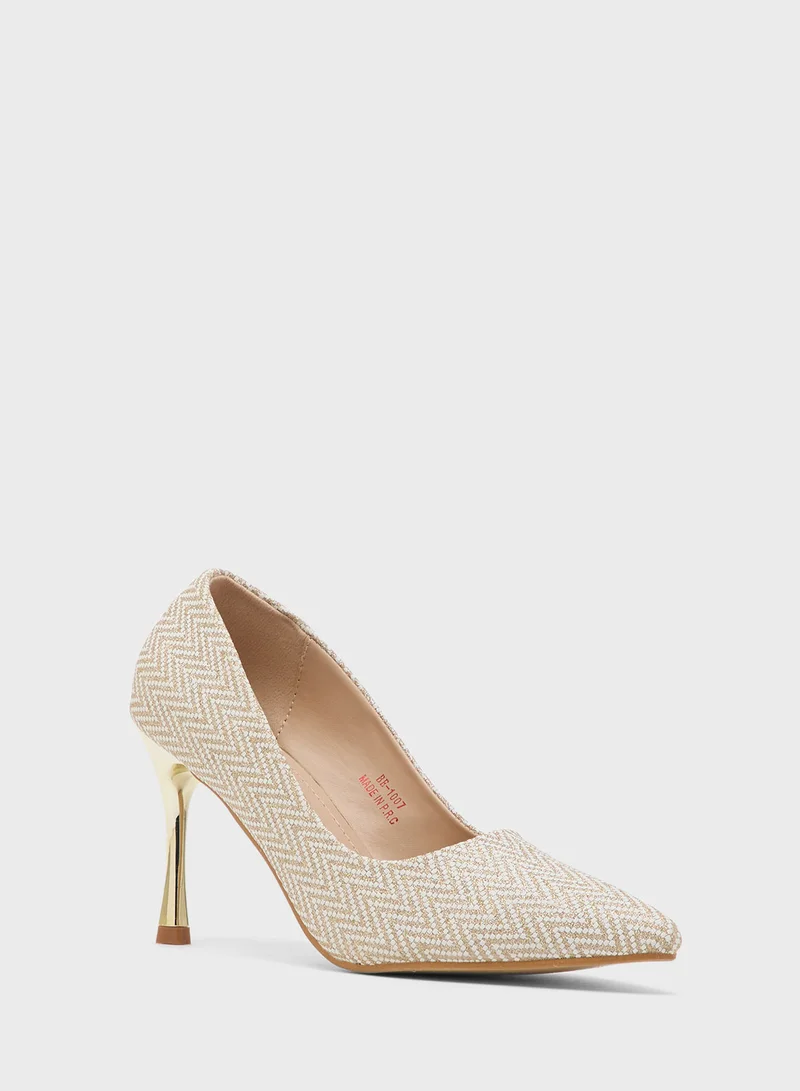 BR High Heeled Pointed Pump