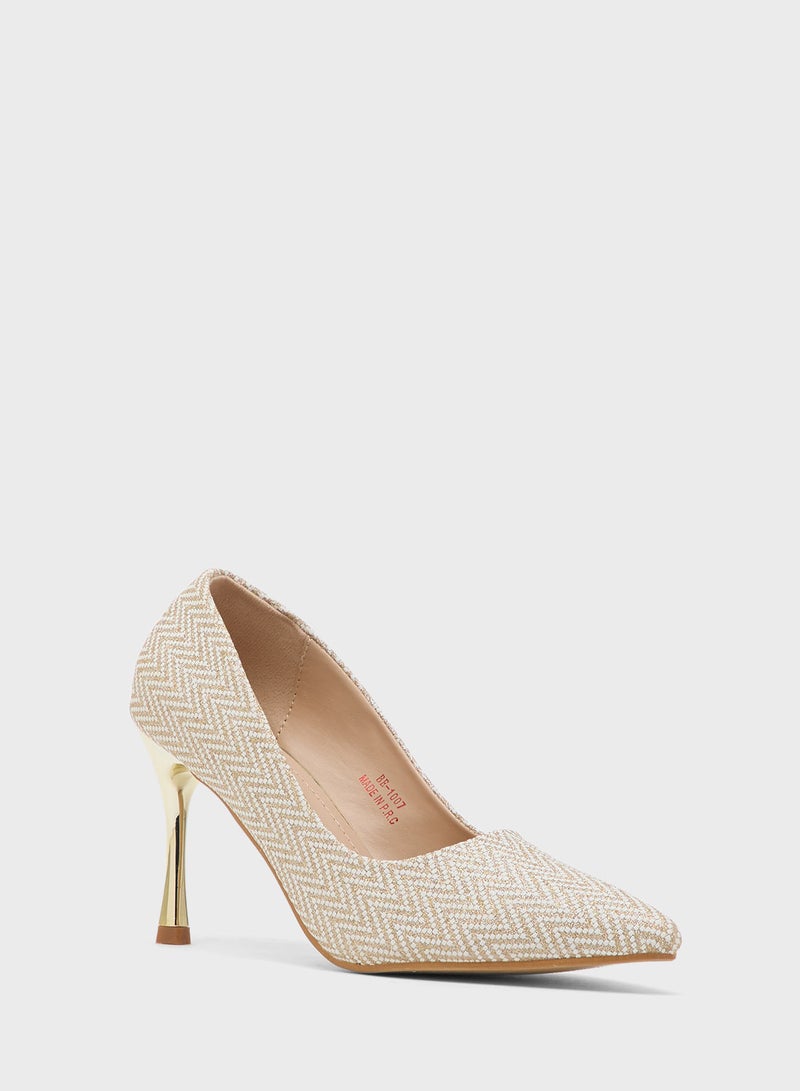 بي ار حذاء بكعب عالٍ مدبب - Image 3