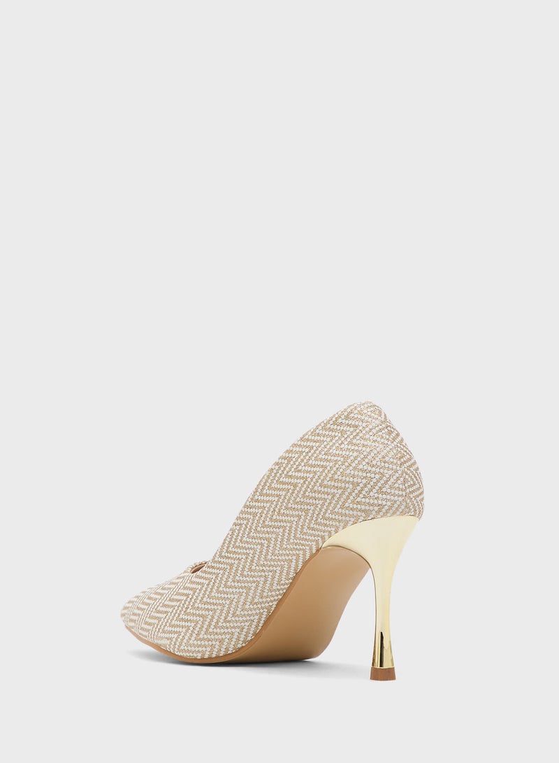 بي ار حذاء بكعب عالٍ مدبب - Image 2