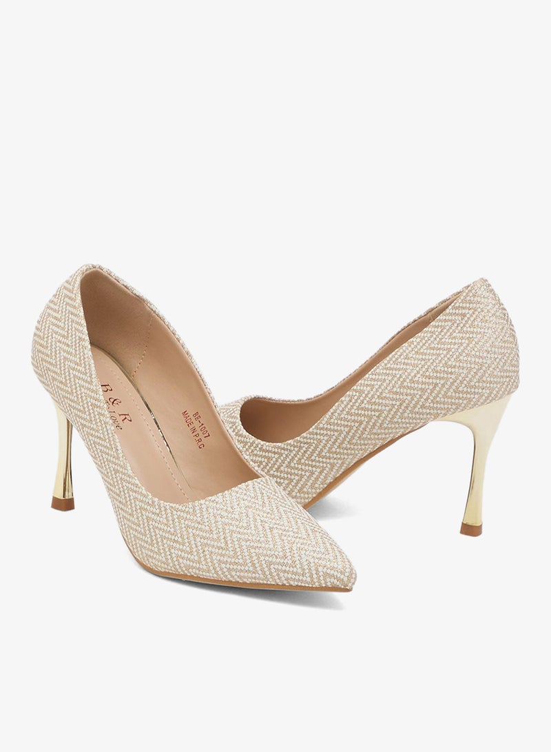 بي ار حذاء بكعب عالٍ مدبب - Image 4