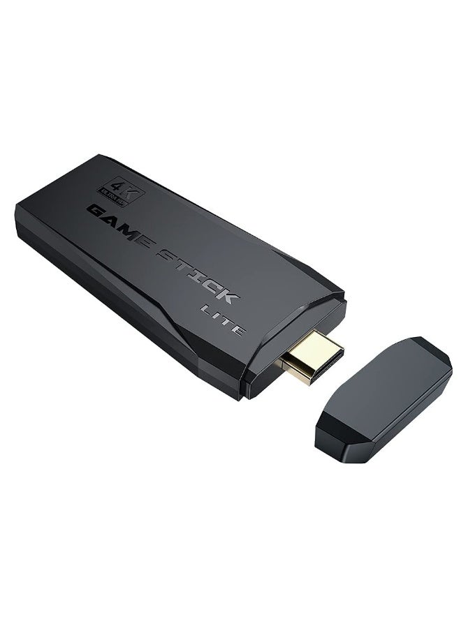 جهاز تشغيل العاب الفيديو الرقمية ريترو 64 جيجا وحدة تحكم كلاسيك عالية الدقة HD مزود بأكثر من 10000 لعبة مدمجة 9 محاكاة ومخرج فيديو تلفزيون HDMI  ، أسود - Image 5