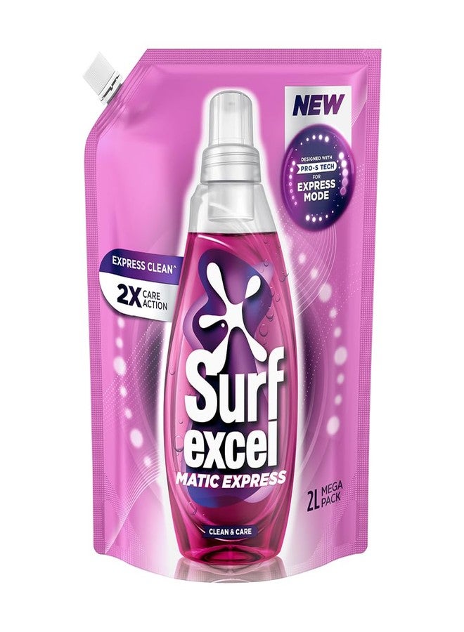 سيرف إيكسل سائل غسيل الأطباق Surf Excel Matic Express | تنظيف سريع مع عناية مضاعفة، عبوة 2 لتر - Image 1