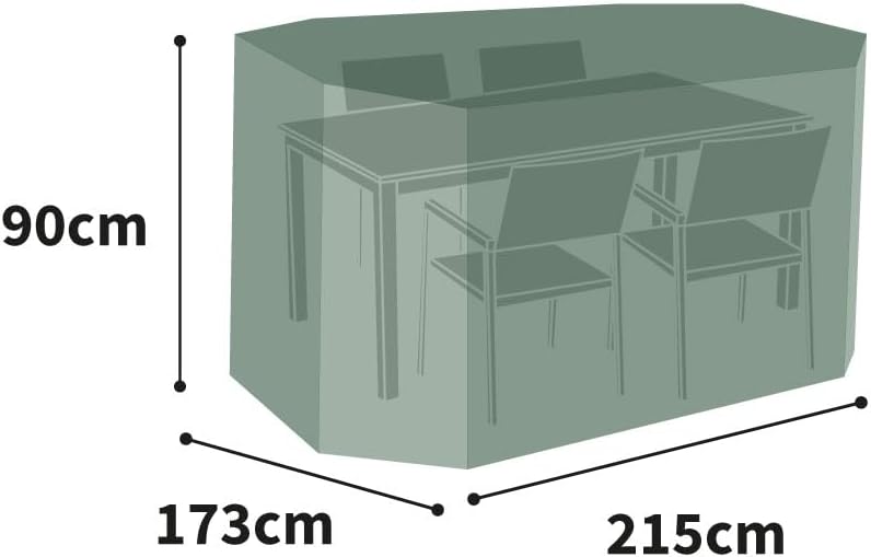Bosmere Oval  Rectangular Table Chairs Cover 85 long x 68 wide x 36 high 4 seat - Image 3