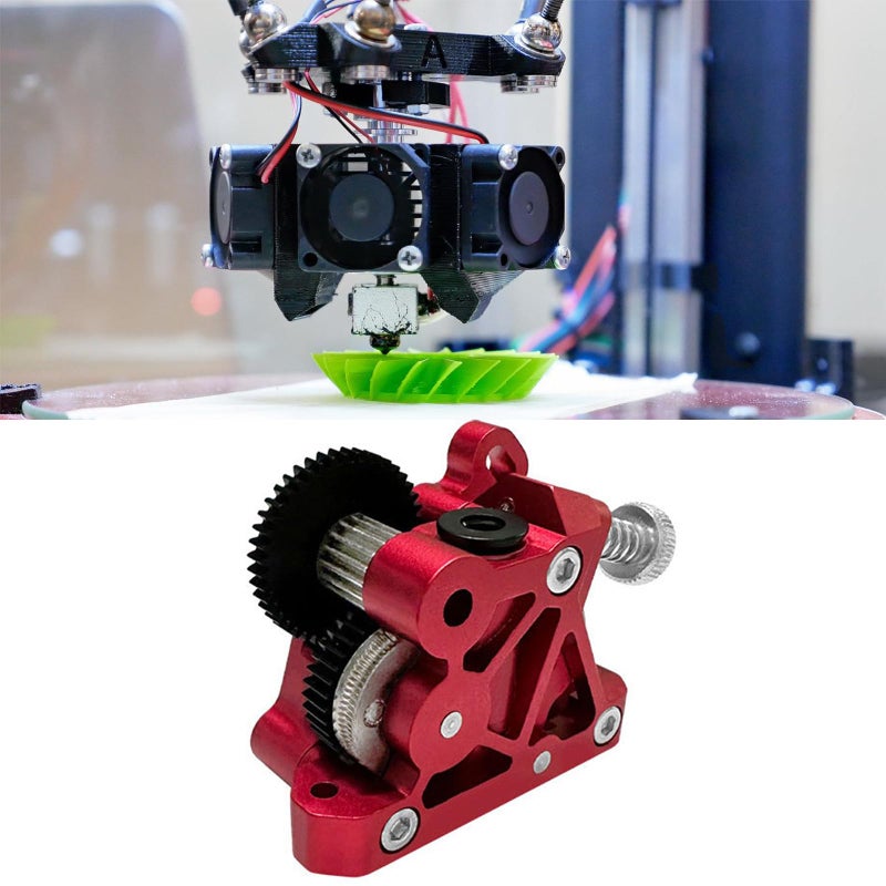 Red Aluminum Alloy Extruder Gear Large Durable Motor Gear for 3D Printer - Image 4