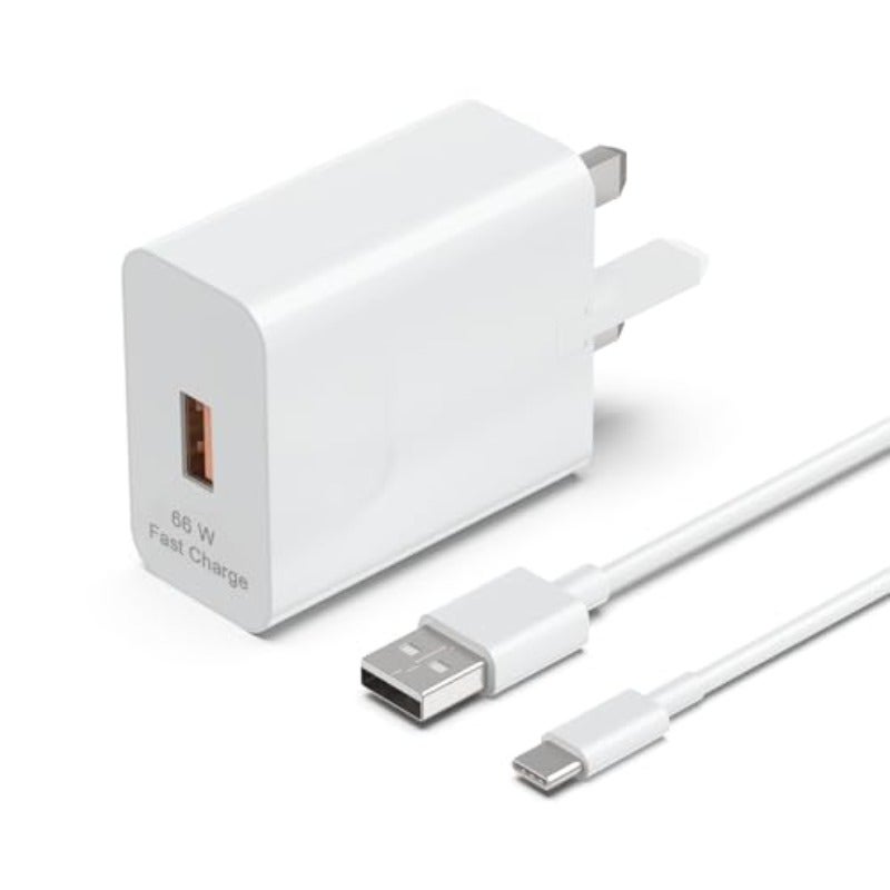 66W SuperCharge USB C Power Adapter with 6A Fast Charging Cable Compatible with Honor X9c X5b X7b Magic6 7 Lite Pad X9 9 Huawei Phones Tablets - Image 2