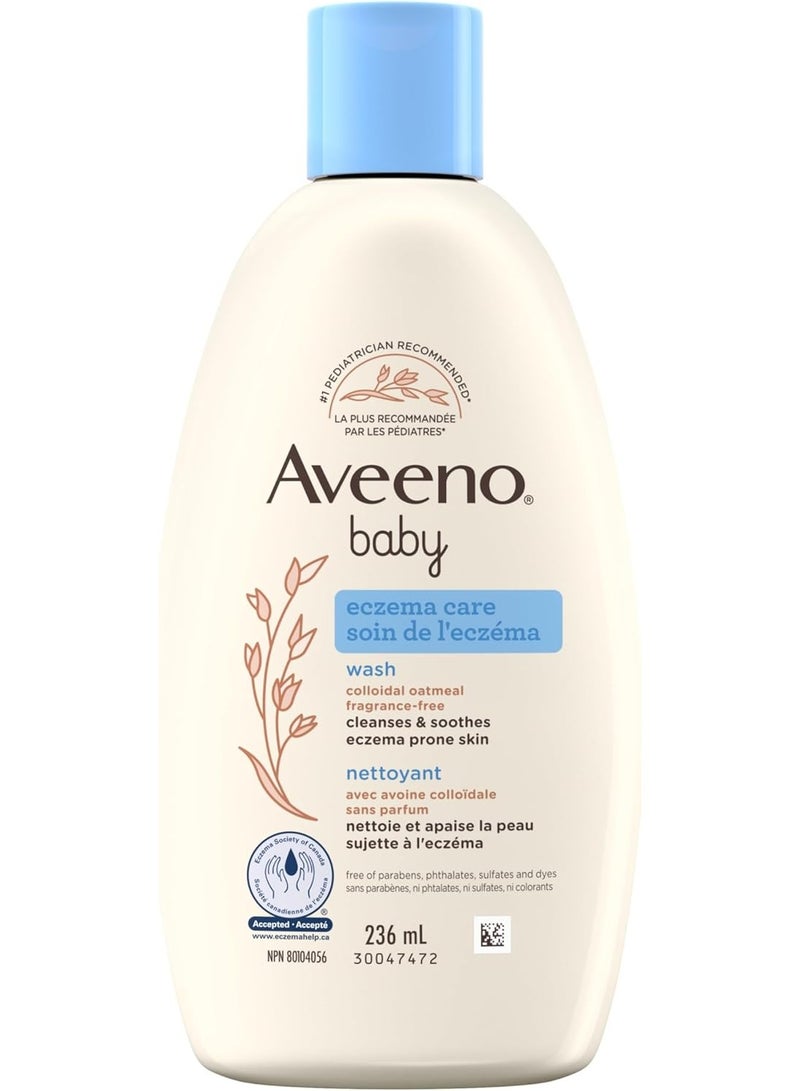 Aveeno Baby Eczema Care Wash, Colloidal Oatmeal, Fragrance-Free, 236mL - Image 1