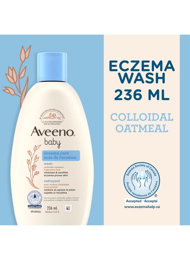 Aveeno Baby Eczema Care Wash, Colloidal Oatmeal, Fragrance-Free, 236mL - Image 2