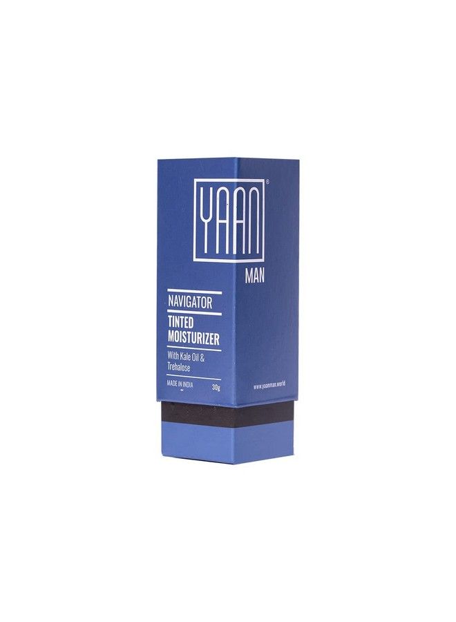 Yaan Man Tinted Moisturizer 30 Gm ; With Kale Oil & Trehalose ; For All Skin Types ; Hydrating Moisturizing Lightweight Gel Cream For Men (Light) - Image 1