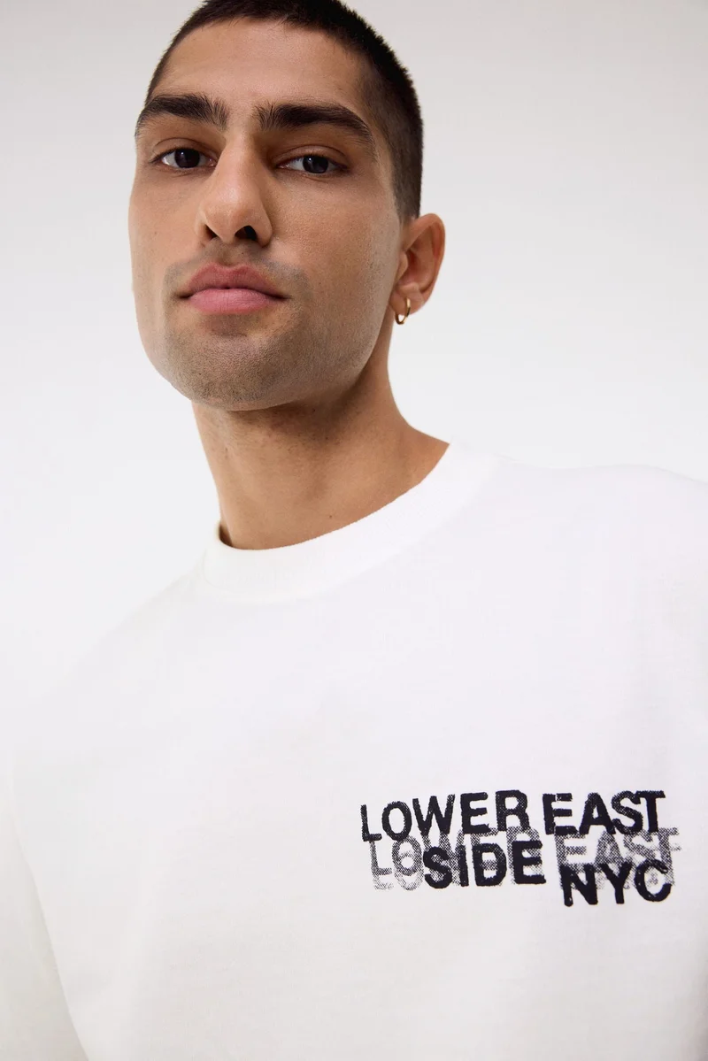 H&M Regular Fit Printed cotton T-shirt