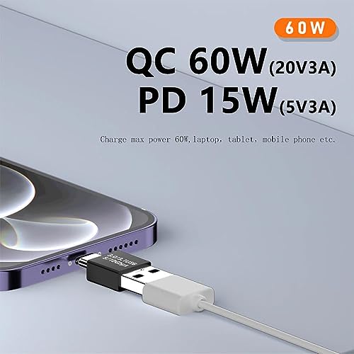 ETZIN USB Type C Male to USB A Male Connector, USB 3.0 Adapter, USB A Male to Male Plug Coupler Extender USB 3.1 Gen 2 Super Speed Charging and Upto 10Gbps Transfer Speed Type A to Type C-EPL-1069TC. - Image 2