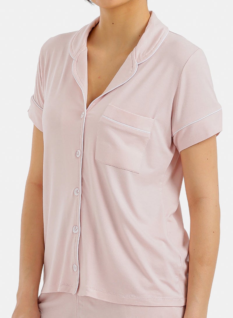 Carina Piped Short Pyjama Set - Image 5