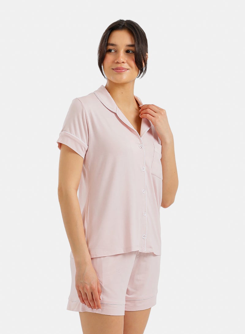Carina Piped Short Pyjama Set - Image 2
