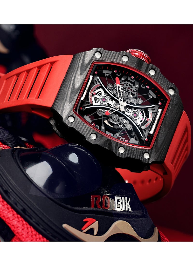 FEICE Men’s Automatic Skeleton Watch – Sapphire Crystal, Waterproof, Sports Style – FM602 - Image 5