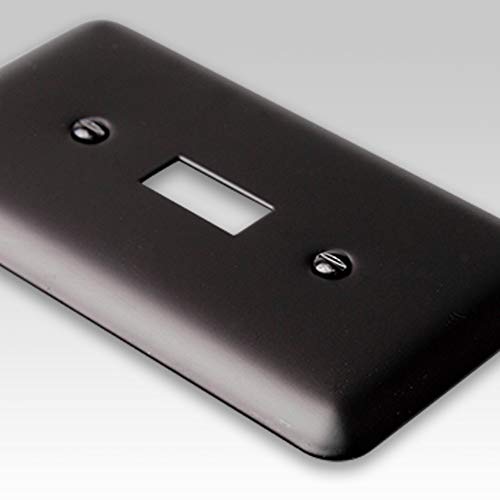Amerelle 935DBK Devon Wallplate, 1 Duplex, Steel, Black, 1-Pack - Image 2