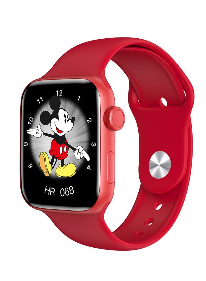 Modio MC66 Pro Fashion Smart Watch With Full Display, Smart Split Screen & Long Battery Life, Support Calling, Full Screen, Heart Rate, Step Count, Sleep Alert (Red) - Image 1