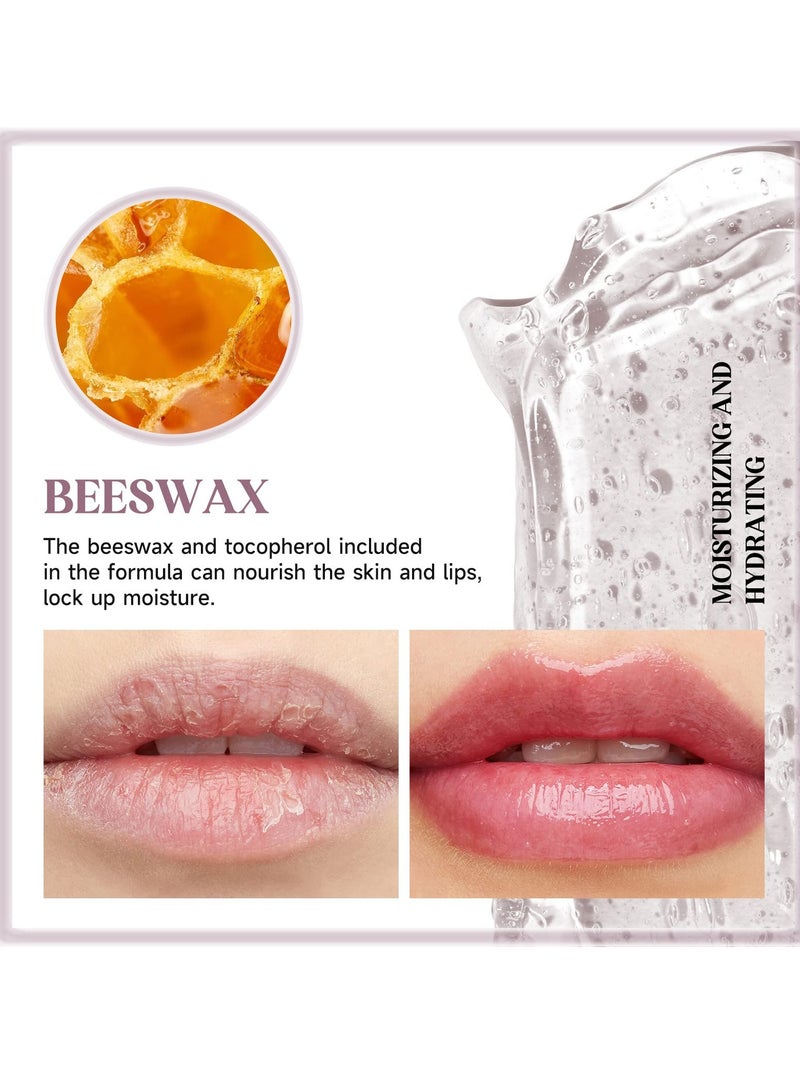 Color Changing Blusher for Cheek & Lip, Color Changing & Clear Blusher Multi-Use Moisturizing Lightweight Long Lasting Blush Natural Glossy Finish Makeup (Transparent Blue) - Image 2