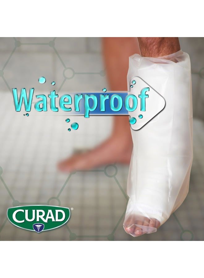 CURAD Cast Protector, Protects Bandages or Wounds, Adult Leg, Reusable, 2 Count,Blue - Image 5