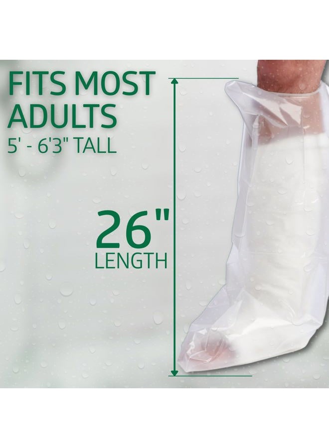 CURAD Cast Protector, Protects Bandages or Wounds, Adult Leg, Reusable, 2 Count,Blue - Image 3