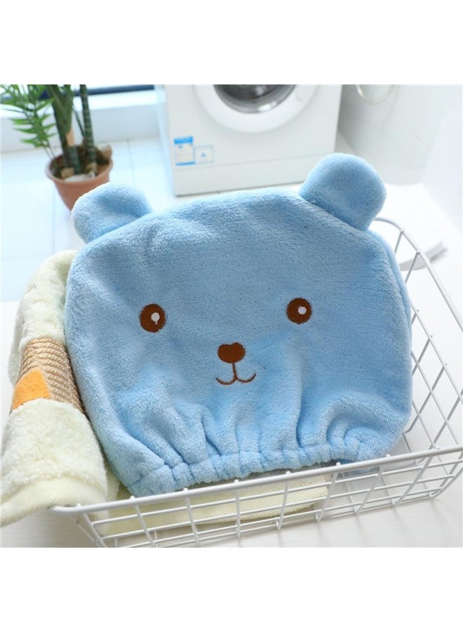 Cute Hair Drying Cap Hat Quick-Dry Hair Towel Cap Super Absorption Turban