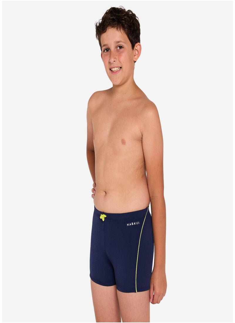 NABAIJI NABAIJI by DECATHLON, Boys' Swimming Boxer Shorts 100 Plus Lightweight & Durable Dark Blue  - Image 1