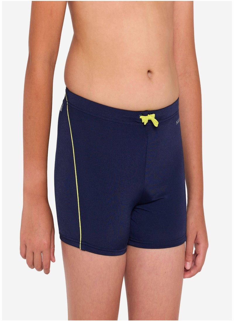 NABAIJI NABAIJI by DECATHLON, Boys' Swimming Boxer Shorts 100 Plus Lightweight & Durable Dark Blue  - Image 2