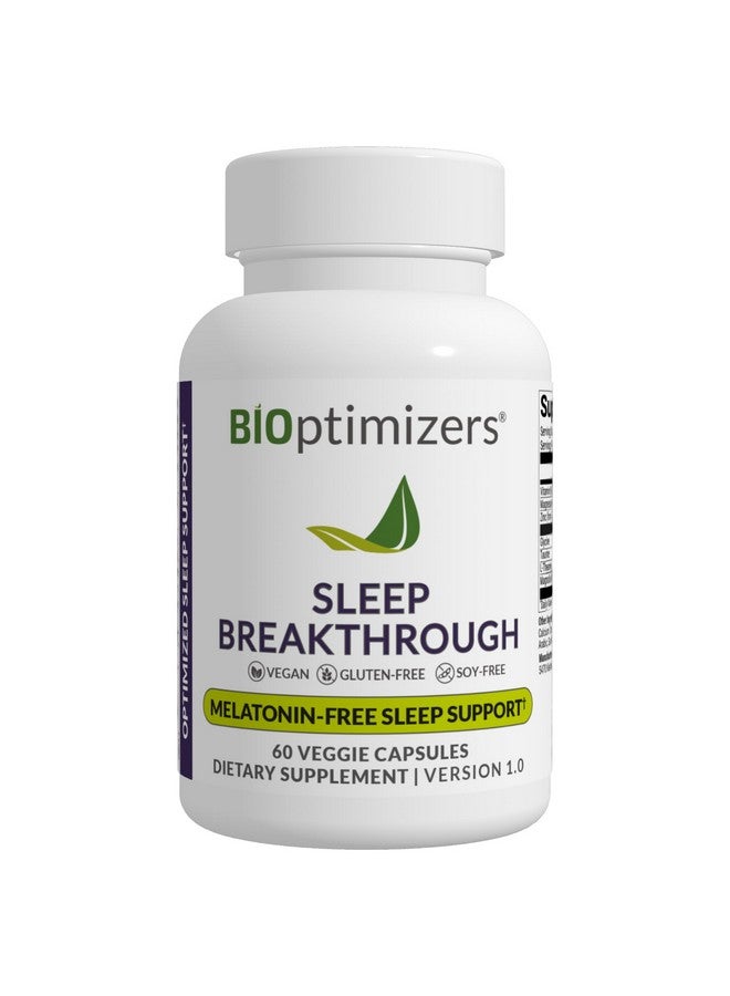BIOptimizers Sleep Breakthrough Capsules - Natural Support Supplement | Calming Relief Aid for Adults | Non-Habit Forming | 60 Capsules - Image 1