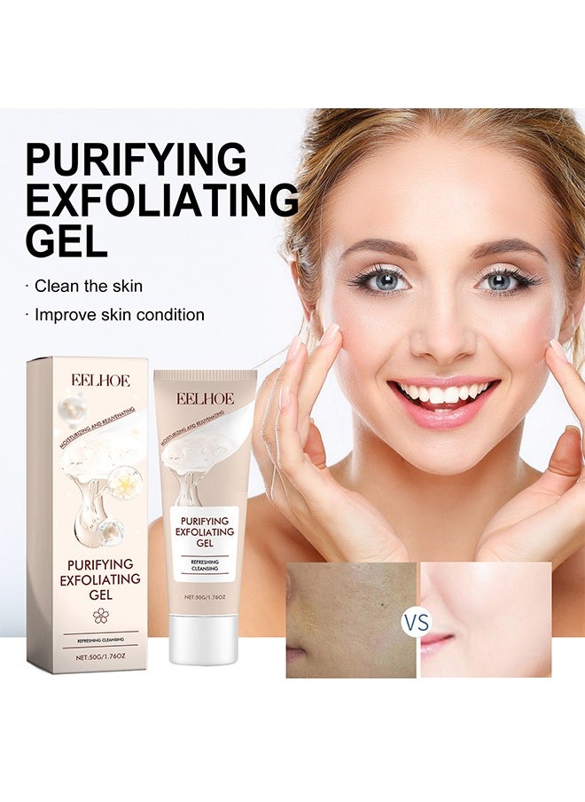 EELHOE Purifying Exfoliating Gel, Exfoliating Scrub, Deep Cleansing Face, Hydrating and Moisturizing, Face and Body Care Purifying Exfoliating Moisturizing Gel  - Image 1