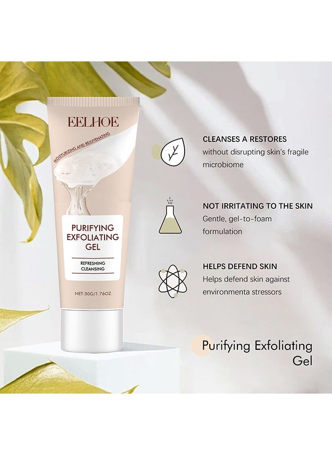 EELHOE Purifying Exfoliating Gel, Exfoliating Scrub, Deep Cleansing Face, Hydrating and Moisturizing, Face and Body Care Purifying Exfoliating Moisturizing Gel  - Image 3