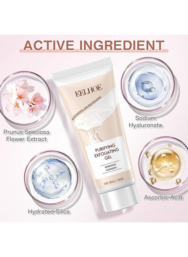 EELHOE - Purifying Exfoliating Gel, Exfoliating Scrub, Deep Cleansing Face, Hydrating and Moisturizing, Face and Body Care Purifying Exfoliating Moisturizing Gel - Image 1